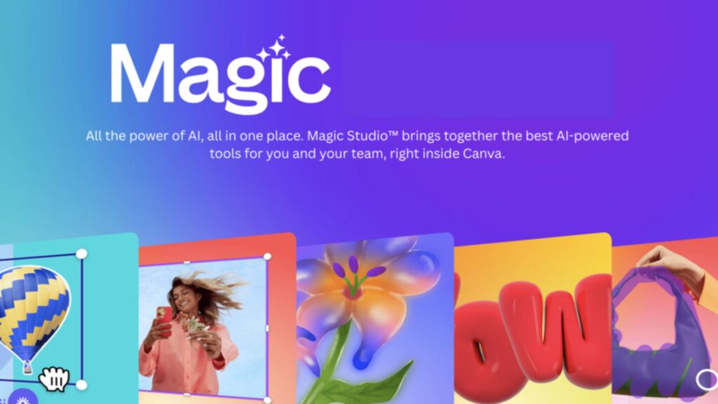 موقع الذكاء الاصطناعي Canva Magic Studio