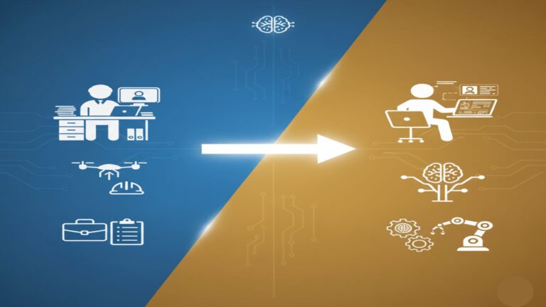 صورة توضح تأثير الذكاء الاصطناعي على سوق العمل