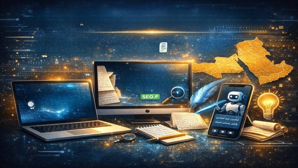 صورة توضح الاجهزة تنشئ نص