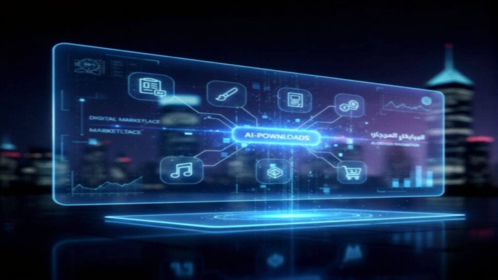 صوورة توضح شخص يقوم بأتمتة التجارة الإلكترونية