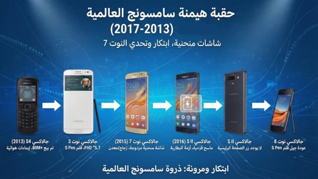 هاتف سامسونج S4 ونوت 7 وأزمة البطارية وجالكسي نوت 8