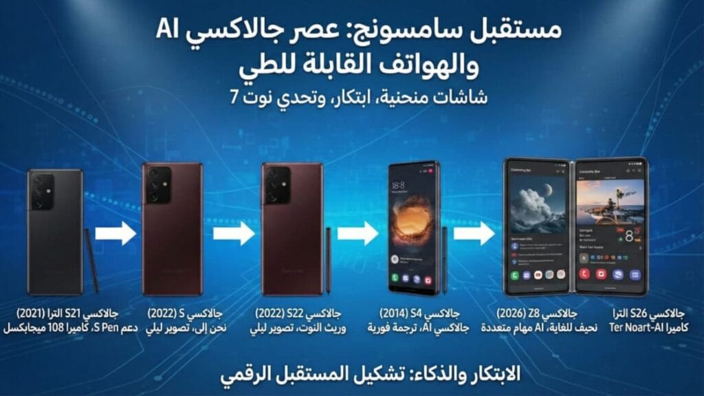 سامسونج S21 الترا وجالكسي Z8 القابل للطي وسلسلة S26